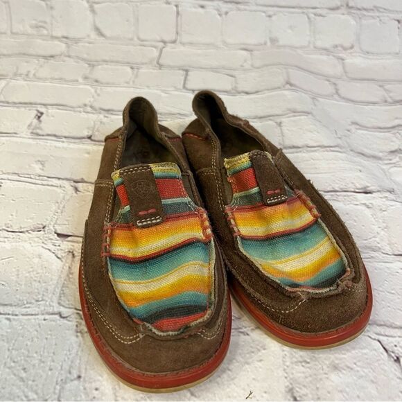 Ariat Kids' Cruiser Slip-on Shoe Palm Brown size 13.5 - Picture 2 of 8